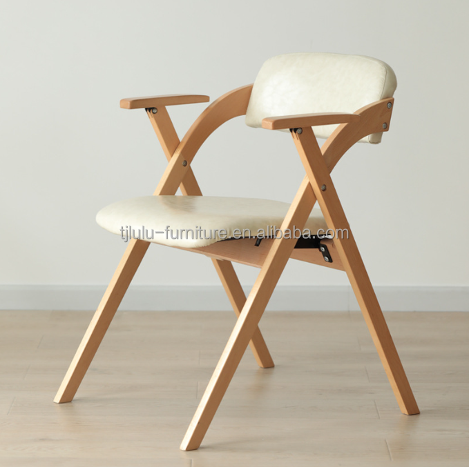 Natural Solid Wooden Chairs For Modern Dining Room With Rubber Wood/ Ash Wood Frame