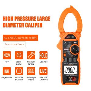 China VICTOR 615B DC 1500V 1000A True RMS  AC DC Digital Clamp Multimeter with Live NCV solar energy clamp meter on sale