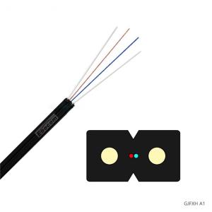 Wholesale GJFXH outdoor drop cable light ftth 1/2/4 core fiber optic Single mode G657 fiber lszh material lszh networking from china suppliers