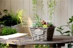 home dicorative wicker garden baskets table flower wicker basket manufacturer