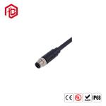 Rear Front Panel Mount M12 Male Female Connector Waterproof A Code 3pin 4pin