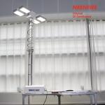 3.8m vehicle roof mount pneumatic telescopic mast light tower for fire tenders/