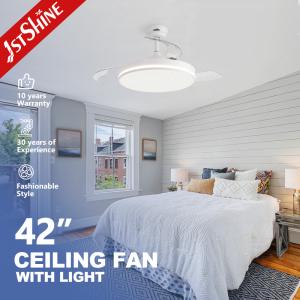 Wholesale White Ceiling Fan With Light 3 Pc Blades Dimmable Led Light Dc Motor from china suppliers
