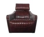 Vintage Retro Aviator Aluminum Chair With Headrest