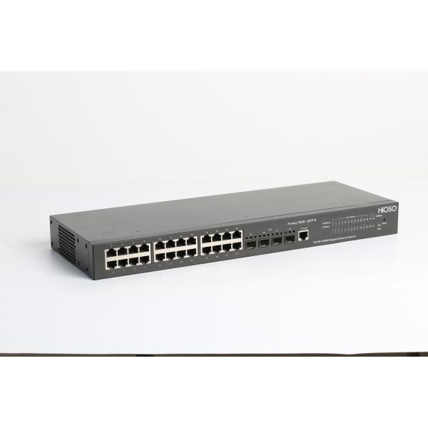 AC110V Cat5 Cable 100m 28 Port Managed Switch , Gigabit Switch POE