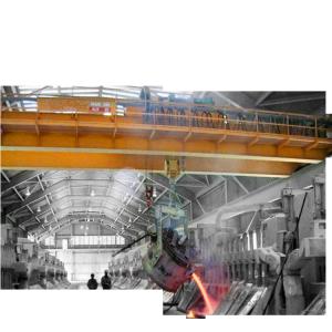 Wholesale 20 Ton Double Beam Casting Crane Remote Control Double Girder EOT Crane from china suppliers