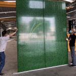 Thermal Insulation Steel Sheet EPS Sandwich Wall Panel Grass Green Color