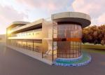 Steel Prefabricated Shopping Mall Supermarket Decoiling Custom Steel Structure