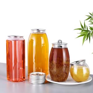 Wholesale 650ml Reusable PET Drink Containers With Snap On Lid For Soda Water Or Fruit Punch from china suppliers