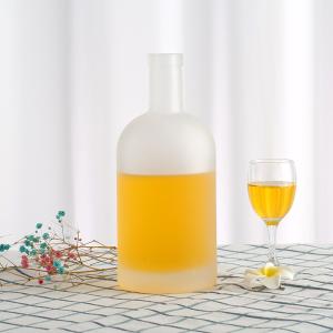 Wholesale Customized 750ml 75cl Frosted Empty Glass Liquor Bottle for Vodka in Super Flint Glass from china suppliers