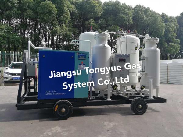 99.9% Purity PSA style mobile nitrogen gas generator used in different Field