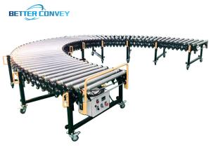 Wholesale Horizontal Skate Retractable Flexible Roller Conveyor from china suppliers