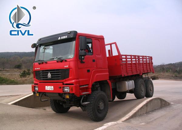 SINOTRUK 6 x 6 336hp / 380hp All Wheel Drive Heavy Duty Trucks EURO II Emission