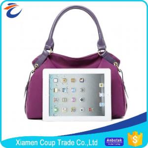 Wholesale Elegant Purple Womens Tote Bags / Shoulder Messenger Bag Customized Logo from china suppliers