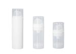 Round allplastic Pp Airless Pump Bottle 15ml 30ml 50ml Mono airless pump bottle