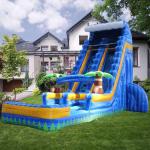 Max Capacity ＜100kg Commercial Palm Tree Inflatable Water Slide for Kids Outdoor