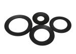 Shore hardness 60 filled PTFE piston rings , 100% testing PTFE fittings parts