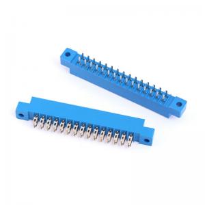 China PCB Mounted Small Electrical Connectors Card Edge Connector Solder Type on sale