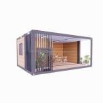 Customized Color 20ft Wooden House with Luxurious Garden Studio Flat Package