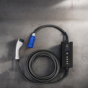 Wholesale IEC Standard 22KW 32A Portable EV Charger Type 2 CEE Plug Cord Charger 5M Cable for Electric Vehicles Overvoltage Protection from china suppliers