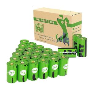 Wholesale 100% Compostable Products for Dogs Dog Poop Bags Large Leak Proof Waste Bag with Bone Holder from china suppliers