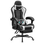 Massage Lumbar Support Swivel Gaming Chair with 360 Rotation Item Weight 41.9
