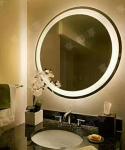 Electric Back Lighted Bathroom Mirrors PVC Back Framed 80x80x3.5cm