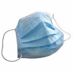 Civilian Single Use Disposable Pollution Mask , Disposable Blue Mask For Men And