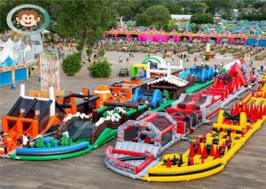 Wholesale Interactive Boot Camp Combo Slide Bounce House Equipment Long Service Life from china suppliers