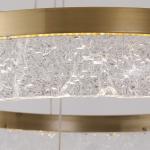 Led Gold Chandelier For Living Room Modern Creative Design Light Fixture Round