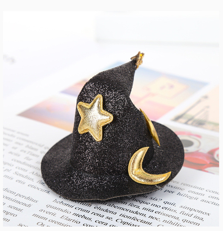 Halloween Hat Hairpin Costume Bonnet Hair Accessories For Kids Hair Clips Sequins