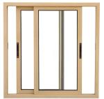 Interior Aluminum Sliding Double Tempered Glass Window
