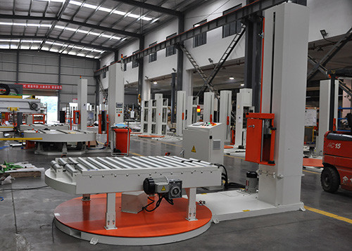 Turntable Stretch Industrial Wrapping Machine Light Load Wrapper 2.3kw
