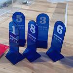A3 A4 A5 Size Acrylic Sign Display Stands For Shopping Malls And Supermarkets