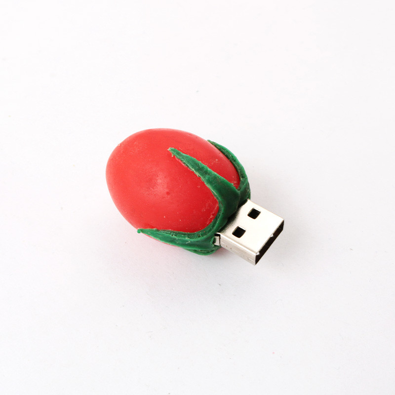 Tomato shaped to Actual Food Personalized USB Flash Drives with 7-15 Days Lead Time