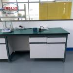 Wood Constructed Chemistry Lab Workbench Laboratory Bench For Heavy Duty
