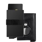 Fashion Style Custom PU Leather Slim RFID Blocking Smart Pop Up Credit Card
