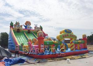 China Digital Printing PVC 0.55mm Large Inflatable Slides For Kids / Adult CE on sale