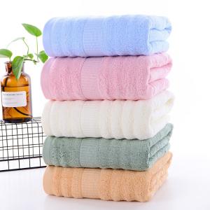 Wholesale Woven Bamboo Fiber Super Clean Face Towel Bath Towel with Animal Print Pattern 2024 from china suppliers