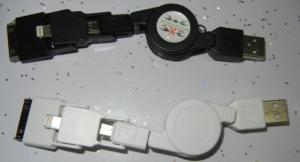 Wholesale 3 in 1 Roundbocs Date Cable, stretching out and drawing back from china suppliers