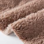 Customizable Yarn Count 100% Polyester Sherpa Fleece Teddy Bonded Suede Knitted