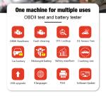 OBD II ABS Konnwei Car Battery Tester 9 Languages TFT Screen
