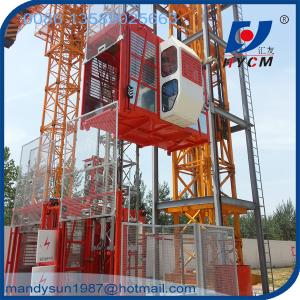 Wholesale SC100/100 Double Cages Material Construction Elevator for Bridge with Safety Device from china suppliers