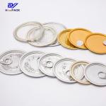 Round Aluminum Easy Open Lid Customized Dog Food Can Caps