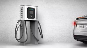 Wholesale Commercial DC Fast EV Charger 40kW With CCS-2 CHAdeMO Dual Connectors from china suppliers