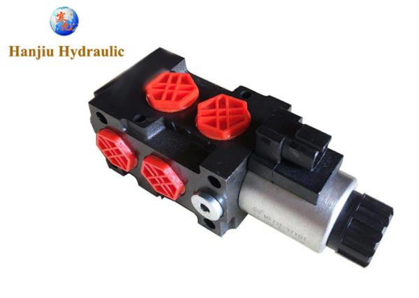 Hydraulic Monoblock Directional Solenoid Control Valve 1 Spool 13 GPM 12V DC