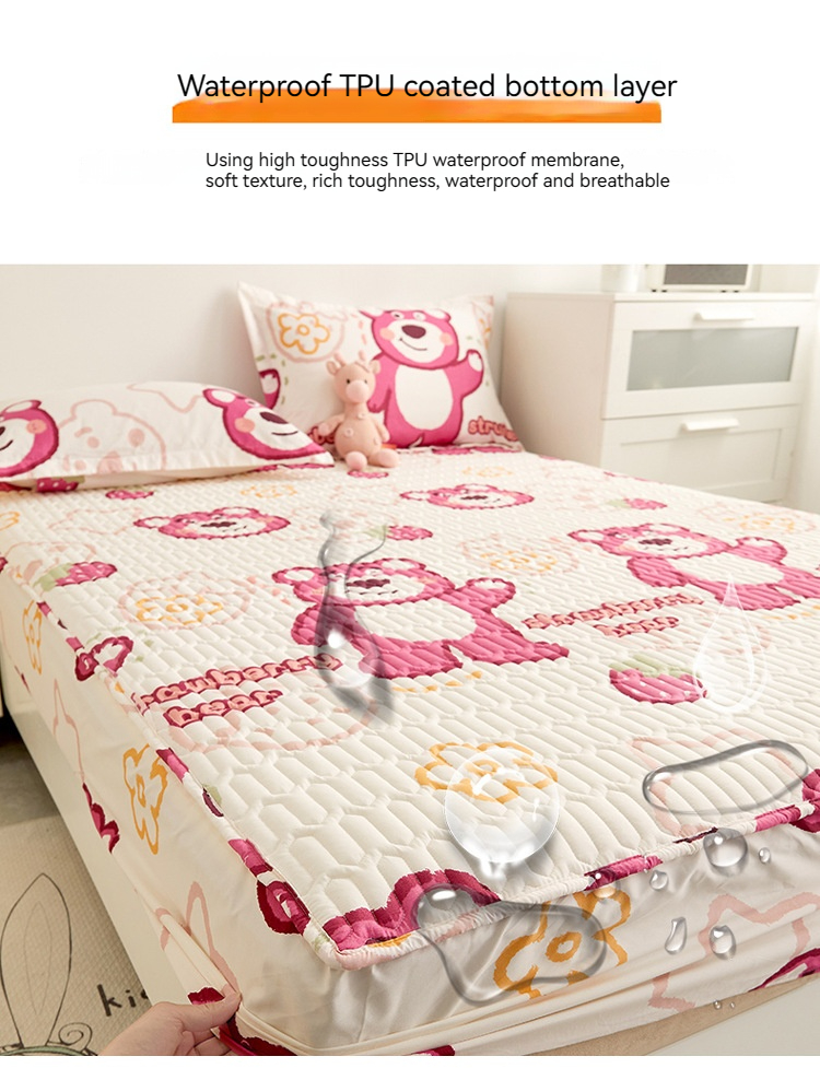 Folded Waterproof Mattress Cover for Home Hotel Fully Surrounded Bedding Protection