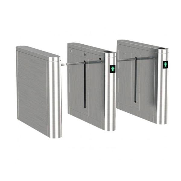 Outdoor / Indoor Drop Arm Turnstile BLDC Motor With Card Reader Fingerprint