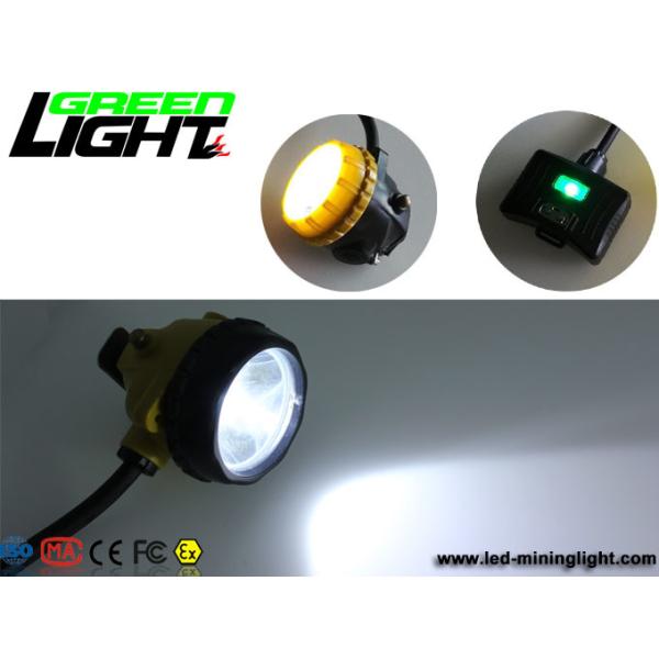 IP68 208lum 15000lux Semi Corded Led Miners Cap Lamp