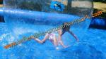 Blue Inflatable Human Sized Hamster Ball / Inflatable Walk On Water Ball
